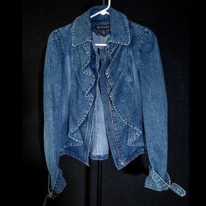 Ruffled Jean Jacket